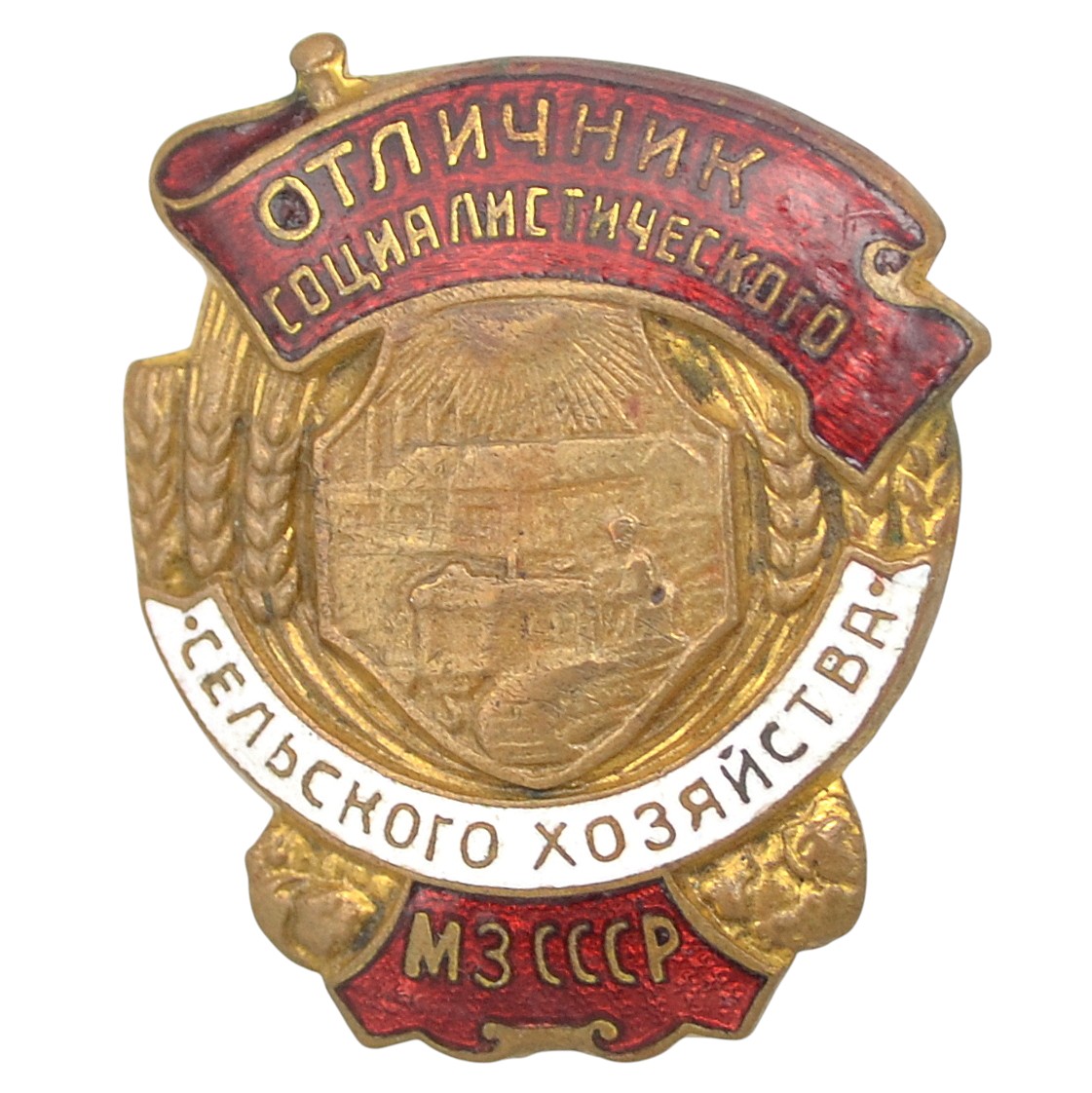 Badge "Excellent student of Socialist agriculture" of the Ministry of Health of the USSR