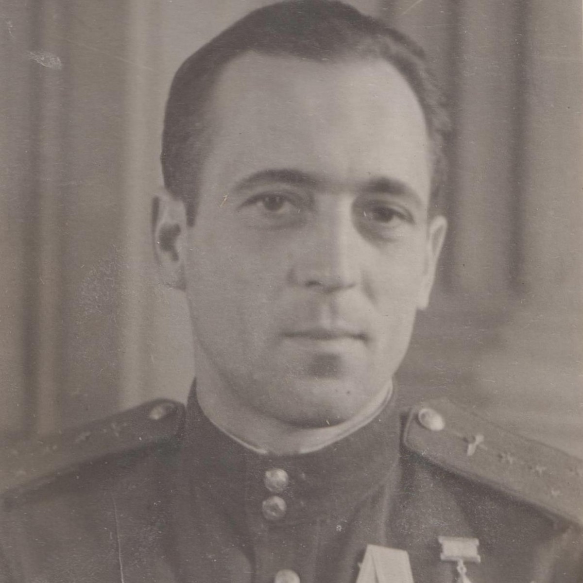 Photo of the Hero of the Soviet Union B.A. Khlud