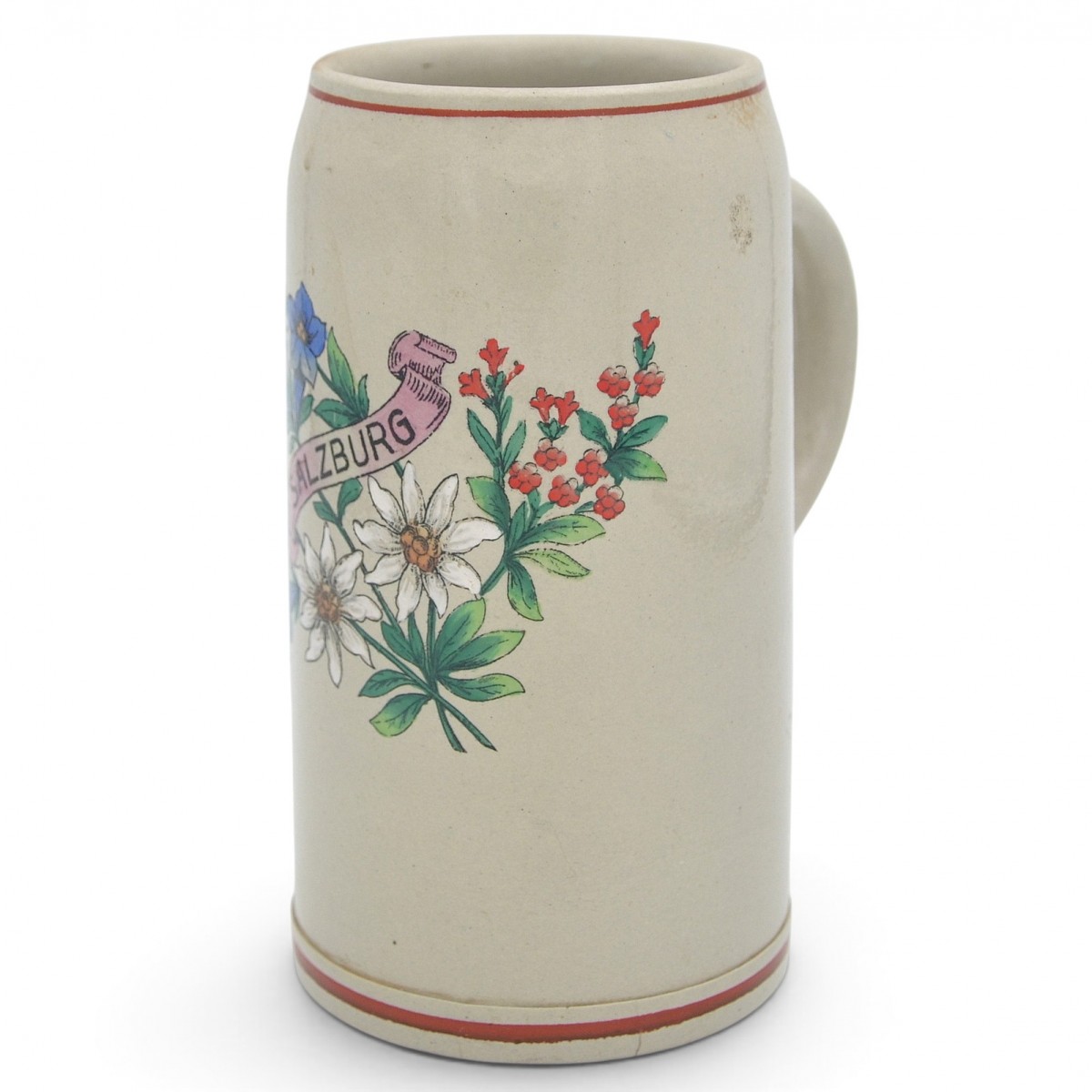 Regimental jaeger mug with a volume of 1 liter, Salzburg (4628)