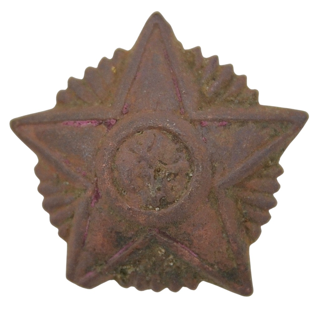 Red Army star of 1918, small version with radiance