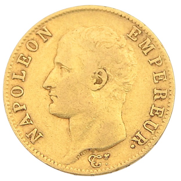 A 20-franc coin from 1806