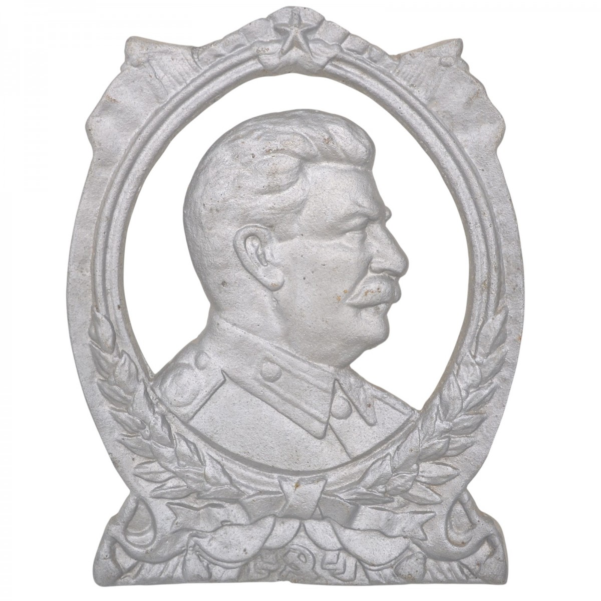 Wall bas-relief depicting the profile of I.V. Stalin