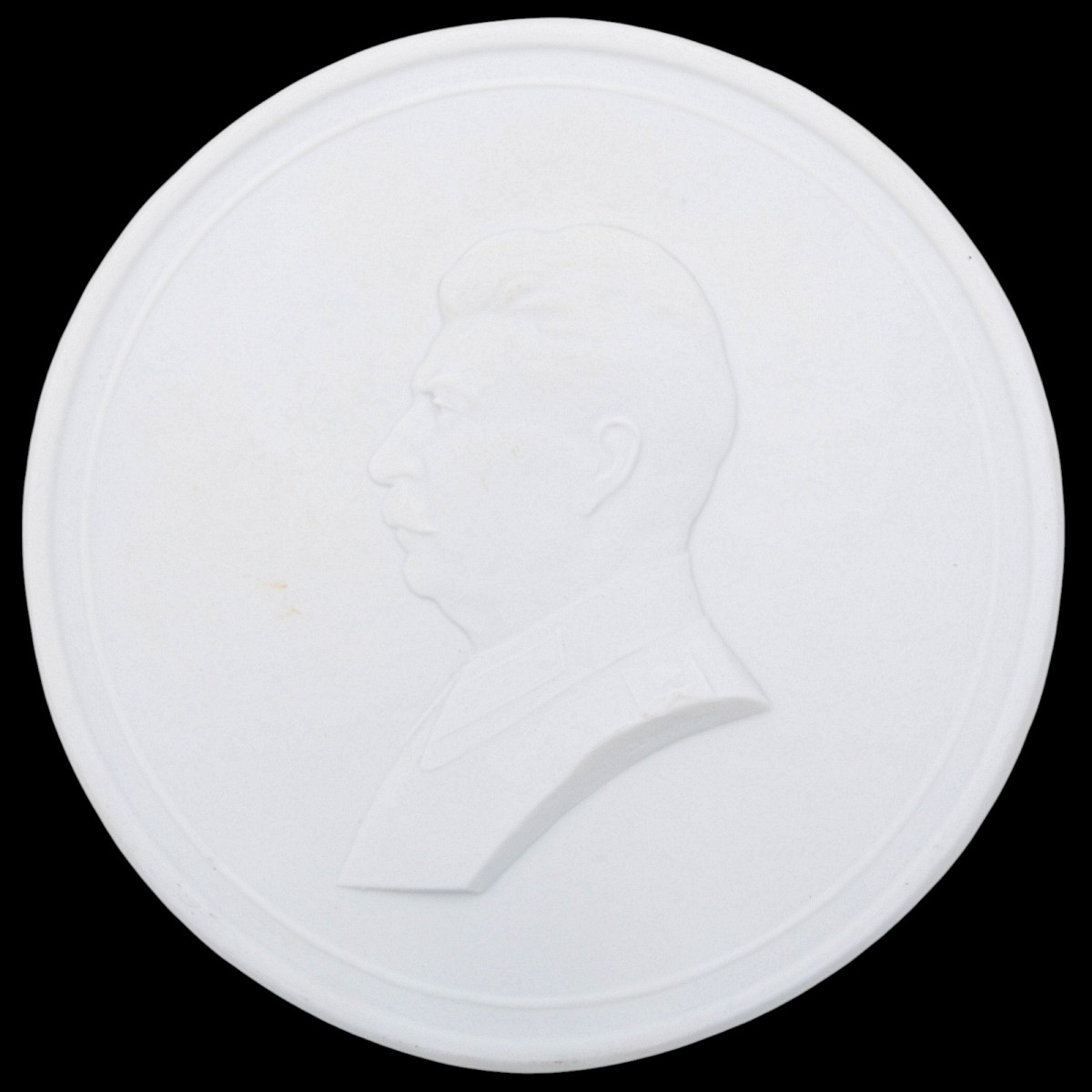 Wall poster with the profile of I.V. Stalin