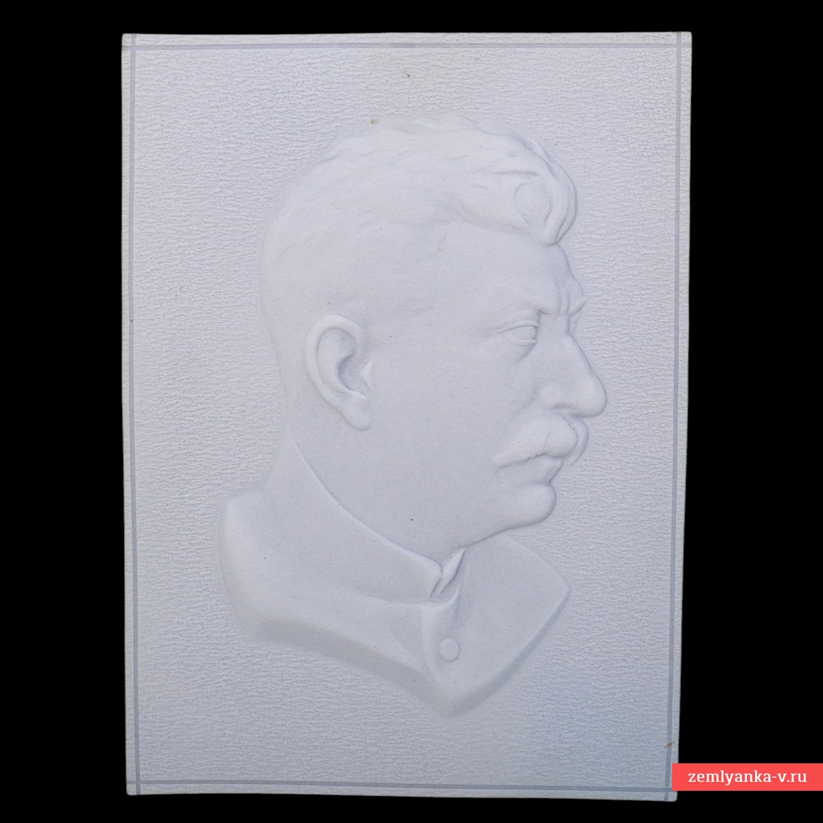 Cardboard bas-relief with profile of I.V. Stalin