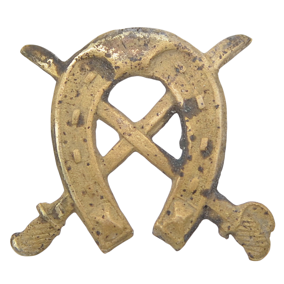 The emblem on the buttonhole of the Red Army cavalry mod. 1922