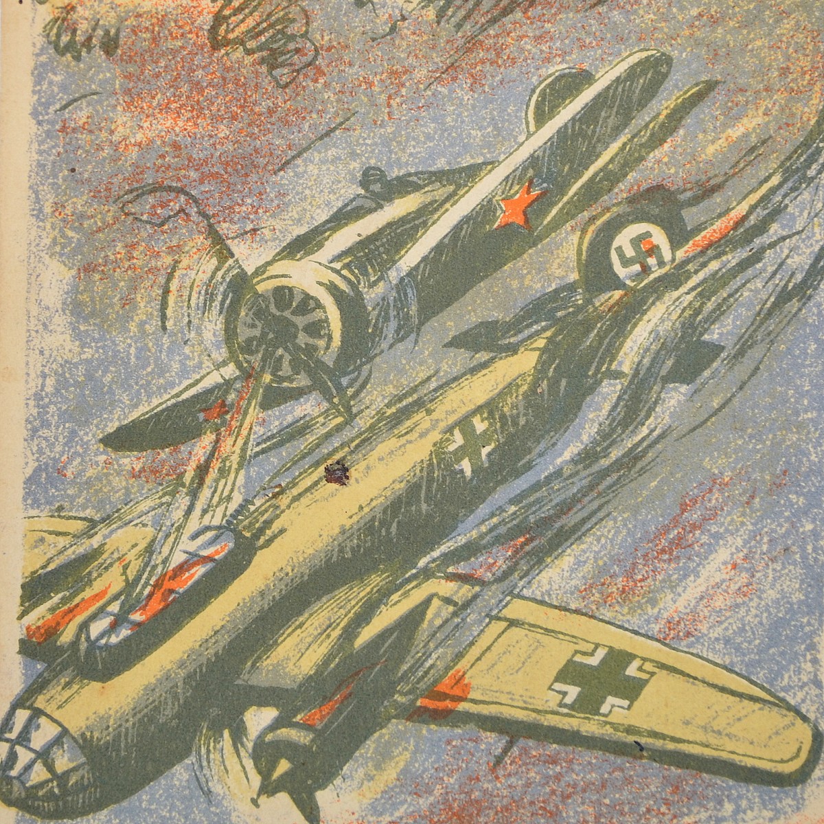 Let's destroy the Fascist Vultures postcard