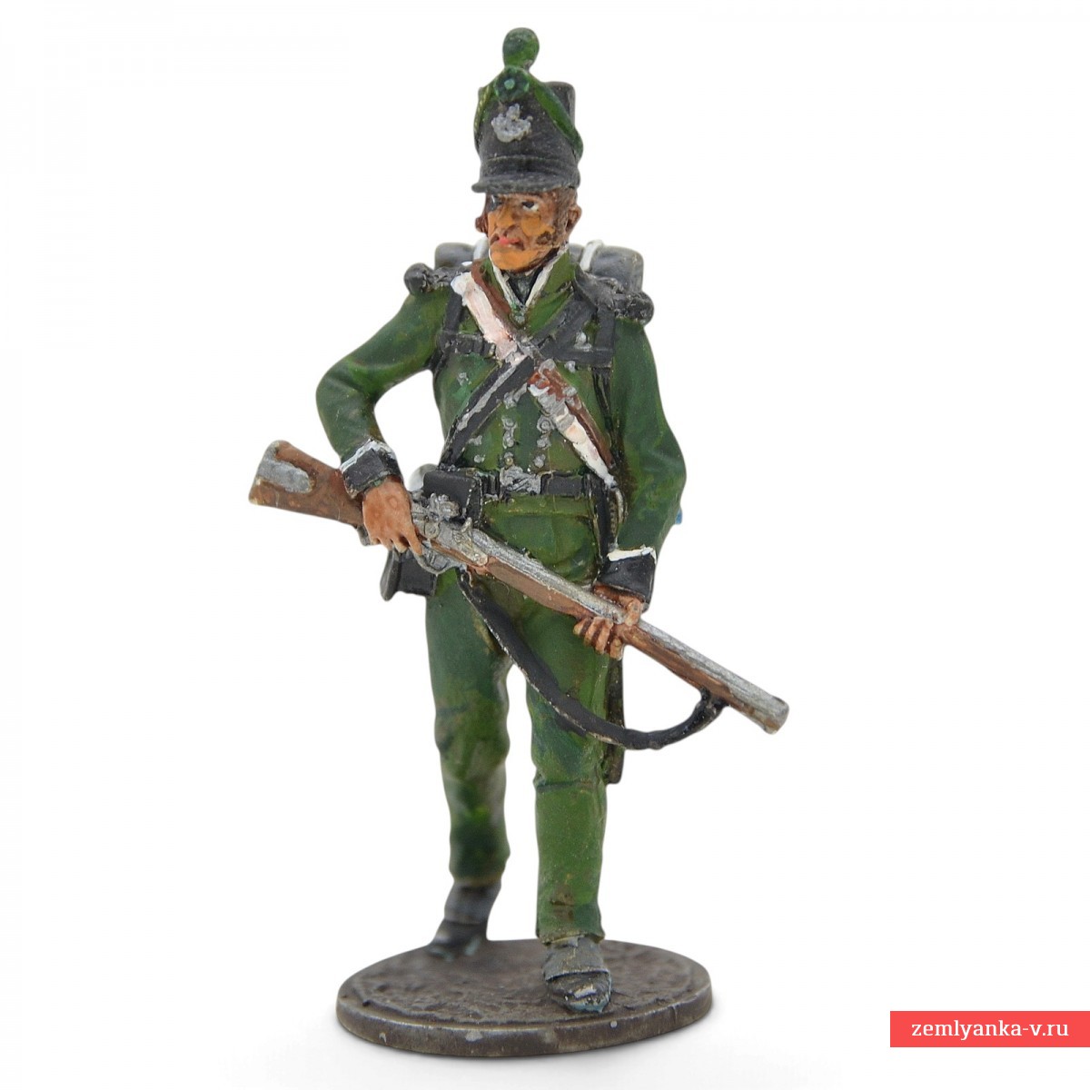 The tin soldier "English rifleman of the 95th Infantry Regiment 1808-1814"